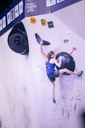 23.05.2026: Klettern - Bouldern: World Climbing Series Bern 2026 - Finale Damen Erin Mcneice (GBR) Bern Bern Expo Schweiz