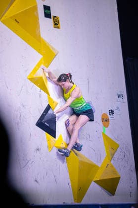23.05.2026: Klettern - Bouldern: World Climbing Series Bern 2026 - Finale Damen Oceania Mackenzie (AUS) Bern Bern Expo Schweiz