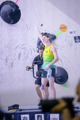 23.05.2026: Klettern - Bouldern: World Climbing Series Bern 2026 - Finale Damen Oceania Mackenzie (AUS) Bern Bern Expo Schweiz