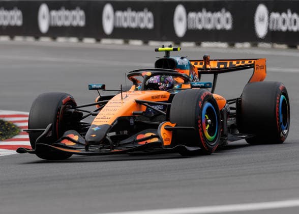 May 23, 2026, Montreal, Quebec, Canada: Lando Norris of Great Britain driving the (1) McLaren MCL40 Mercedes on track during qualifying ahead of the F1 Grand Prix of Canada at Circuit Gilles-Villeneuve on May 23, 2026 in Montreal, Quebec. Montreal Canada - ZUMAc132 20260523_fap_c132_040 Copyright: xAndrewxChinx