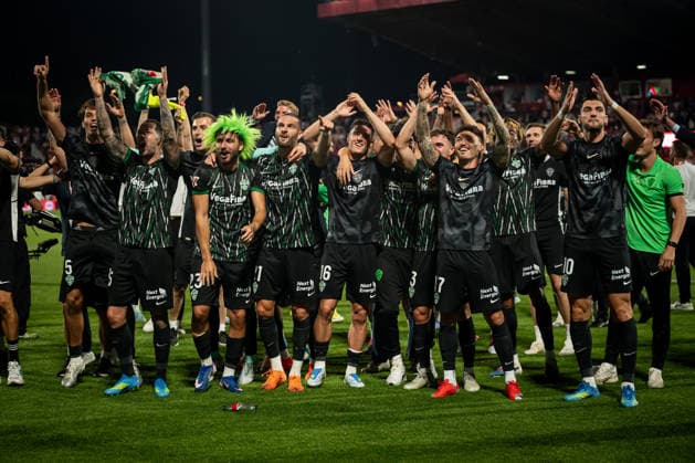 Girona FC and Elche CF in Girona, Spain - 23 May 2026 Player of Elche CF celebrates during a La Liga EA Sports match between Girona FC and Elche CF at Estadi Municipal de Montilivi. Final Score: Girona FC 1 - Elche CF 1. Spain Copyright: xFelipexMondinox xSOPAxImagesx SP0799-2858