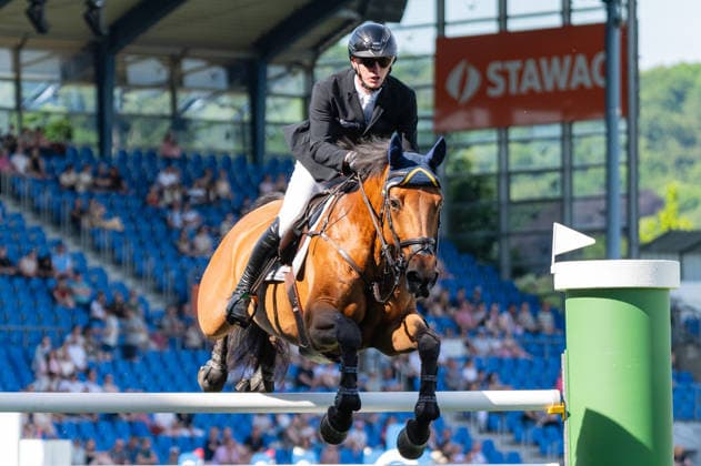 281 Daniel Coyle on Daydream (IRL) during the TSCHIO 2026 (CHIO 2026) - Prize of CHIO Aachen CAMPUS - CSI5* - Jumping competition at the Allianz Park in Aachen, Germany  Copyright: xMartinxPitschx xSPPx Sportspressphoto_153262