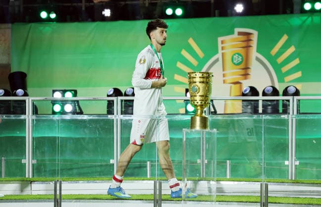 23.05.26 DFB-Pokal Finale 2026 FC Bayern München - VfB Stuttgart Deutschland, Berlin, 23.05.2026, Fussball, Saison 2025 2026, DFB-Pokal Finale 2026 Berlin, FC Bayern München - VfB Stuttgart: Atakan Karazor (VfB Stuttgart).