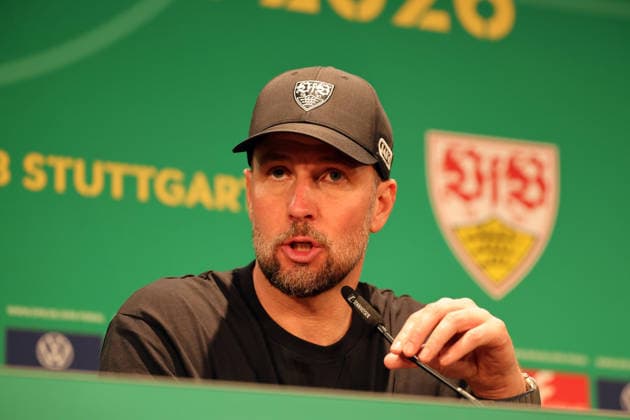 23.05.26 DFB-Pokal Finale 2026 FC Bayern München - VfB Stuttgart Deutschland, Berlin, 23.05.2026, Fussball, Saison 2025 2026, DFB-Pokal Finale 2026 Berlin, FC Bayern München - VfB Stuttgart: Sebastian Hoeneß (Trainer VfB Stuttgart).