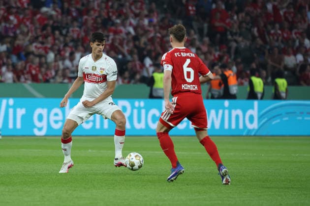 23.05.26 DFB-Pokal Finale 2026 FC Bayern München - VfB Stuttgart Deutschland, Berlin, 23.05.2026, Fussball, Saison 2025 2026, DFB-Pokal Finale 2026 Berlin, FC Bayern München - VfB Stuttgart: Chema Andreas, VfB, links.