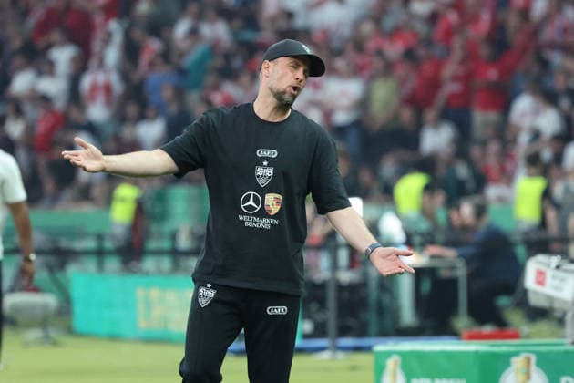 23.05.26 DFB-Pokal Finale 2026 FC Bayern München - VfB Stuttgart Deutschland, Berlin, 23.05.2026, Fussball, Saison 2025 2026, DFB-Pokal Finale 2026 Berlin, FC Bayern München - VfB Stuttgart: .VfB Trainer Sebastian Hoeneß