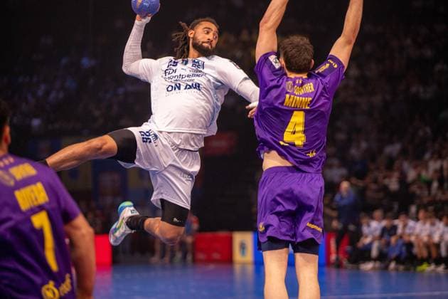 May 23, 2026, Paris, Å½Le-De-France, France: Montpellier won the 2026 handball French Cup after beating Nantes (27-24) at Accor Hotel Arena in Paris Bercy. It is the 16th title for the club from Herault that realizes the back-to-back. Ro mi Desbonnet has done 11 saved whose 3 on 7-meter throw. France News - May 23, 2026  - ZUMAp284 20260523_zip_p284_011 Copyright: xMickaelxPintax