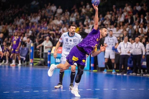 May 23, 2026, Paris, Å½Le-De-France, France: Montpellier won the 2026 handball French Cup after beating Nantes (27-24) at Accor Hotel Arena in Paris Bercy. It is the 16th title for the club from Herault that realizes the back-to-back. Ro mi Desbonnet has done 11 saved whose 3 on 7-meter throw. France News - May 23, 2026  - ZUMAp284 20260523_zip_p284_078 Copyright: xMickaelxPintax