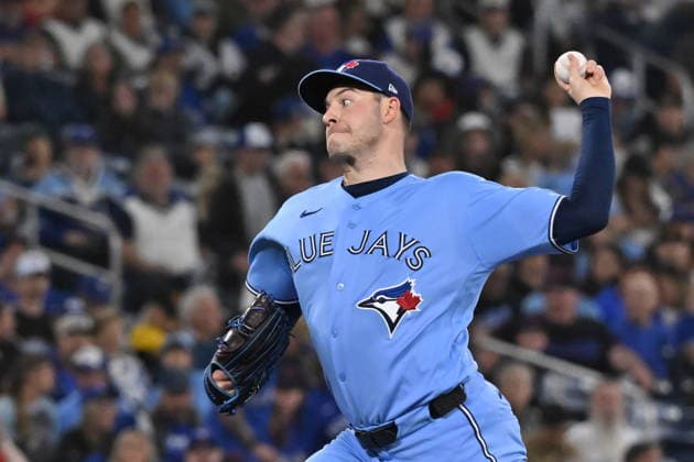 May 23, 2026, Toronto, On, Canada: Toronto Blue Jays starting pitcher Patrick Corbin (46) throws to a Pittsburgh Pirates batter during first inning MLB, Baseball Herren, USA baseball action in Toronto on Saturday, May 23, 2026. Patrick Corbin  - ZUMAc35_ 20260523_zaf_c35_118 Copyright: xJonxBlackerx