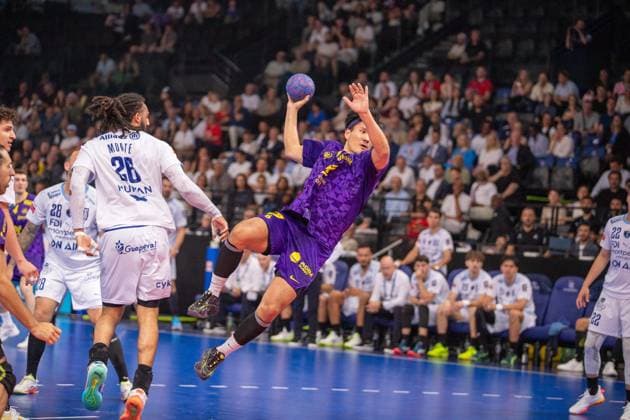 May 23, 2026, Paris, Å½Le-De-France, France: Montpellier won the 2026 handball French Cup after beating Nantes (27-24) at Accor Hotel Arena in Paris Bercy. It is the 16th title for the club from Herault that realizes the back-to-back. Ro mi Desbonnet has done 11 saved whose 3 on 7-meter throw. France News - May 23, 2026  - ZUMAp284 20260523_zip_p284_091 Copyright: xMickaelxPintax