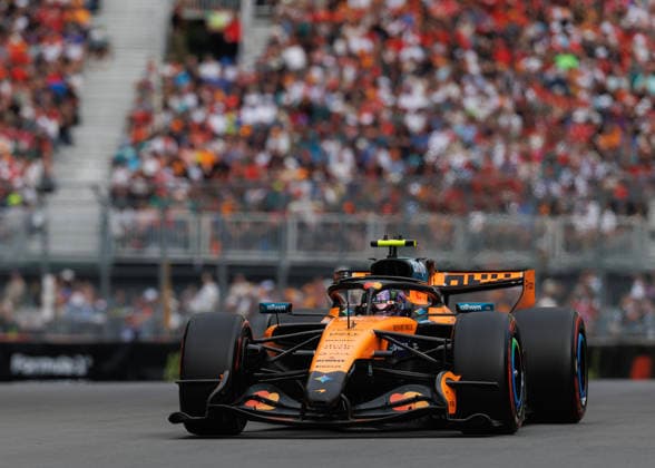 May 23, 2026, Montreal, Quebec, Canada: Lando Norris of Great Britain driving the (1) McLaren MCL40 Mercedes on track during qualifying ahead of the F1 Grand Prix of Canada at Circuit Gilles-Villeneuve on May 23, 2026 in Montreal, Quebec. Montreal Canada - ZUMAc132 20260523_fap_c132_028 Copyright: xAndrewxChinx