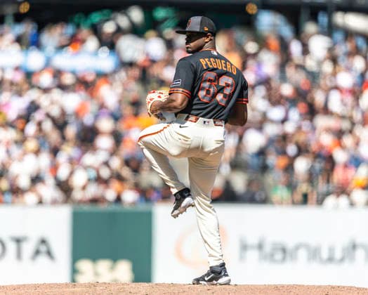 MLB, Baseball Herren, USA 2026: Chicago Vs San Francisco MAY 23 May 23 2026 San Francisco pitcher Joel Peguero (63)delivers the ball during the MLB game between Chicago White Sox and the San Francisco Giants. Thurman James CSM (Credit Image: Â Thurman James Cal Media) San Francisco Ca USA EDITORIAL USE ONLY Copyright: xx ZUMA-20260523_zma_c04_129.jpg ThurmanxJamesx csmphotothree491549