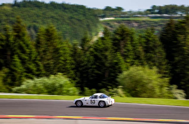 LE MANS CLASSIC SERIES 2026 - SPA-CLASSIC 53 GRANT Guy (gbr), HALES Mark (gbr), TVR Grantura Mk III 1965, The Gentlemen Challenge, action during the 2026 Spa-Classic, 2nd round of the Le Mans Classic Series 2026, from May 22 to 24 in Circuit de Spa-Francorchamps, in Stavelot, Belgium - StavelotBelgium  Copyright: xGREGORYxLENORMANDx