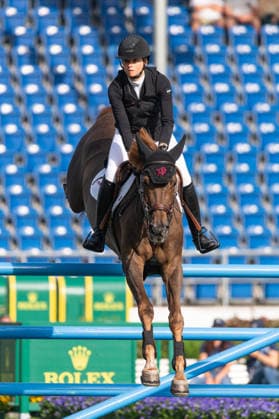287 Sophie Hinners on Iron Dames Kaleni Jo (GER) during the TSCHIO 2026 (CHIO 2026) - Prize of Aachen-Laurensberger Rennverein e.V. CSI5* at the Allianz Park in Aachen, Germany  Copyright: xMartinxPitschx xSPPx Sportspressphoto_153532