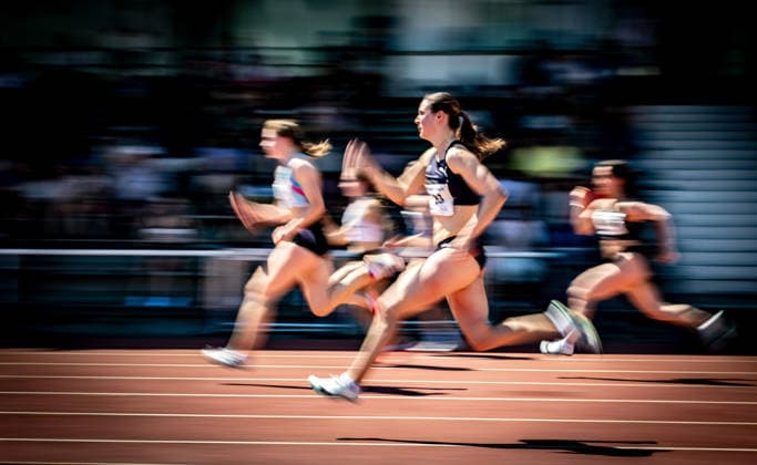 B&S Kurpfalz Gala; Weinheim, 23.05.2026 Impression: Lea Sophie Benzin (GER Cologne Athletics) im 100m-Sprint der Frauen; B&S Kurpfalz Gala am 23.05.2026 im Sepp-Herberger-Stadion in Weinheim (Baden-Württemberg). Copyright: xBEAUTIFULxSPORTS R.xSchmittx
