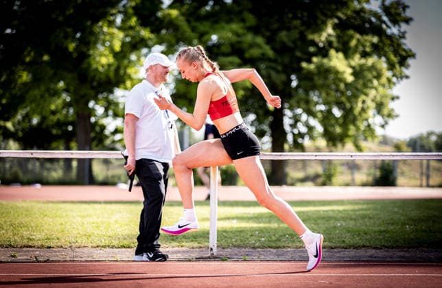 B&S Kurpfalz Gala; Weinheim, 23.05.2026 Lisa Petri (GER TSV Kirchhain) im 400m-Lauf der Frauen; B&S Kurpfalz Gala am 23.05.2026 im Sepp-Herberger-Stadion in Weinheim (Baden-Württemberg). Copyright: xBEAUTIFULxSPORTS R.xSchmittx