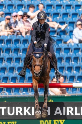 313 Giulia Martinengo Marquet on Call Me D I (ITA) during the TSCHIO 2026 (CHIO 2026) - Prize of Handwerk, Youngster-Tour Final CSIYH1* at the Allianz Park in Aachen, Germany  Copyright: xMartinxPitschx xSPPx Sportspressphoto_153575