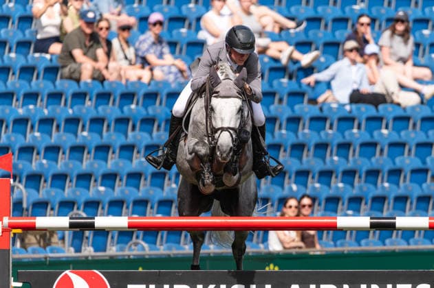 198 Philipp Schulze Topphoff on Cortez FZ (GER) during the TSCHIO 2026 (CHIO 2026) - Prize of Handwerk, Youngster-Tour Final CSIYH1* at the Allianz Park in Aachen, Germany  Copyright: xMartinxPitschx xSPPx Sportspressphoto_153584
