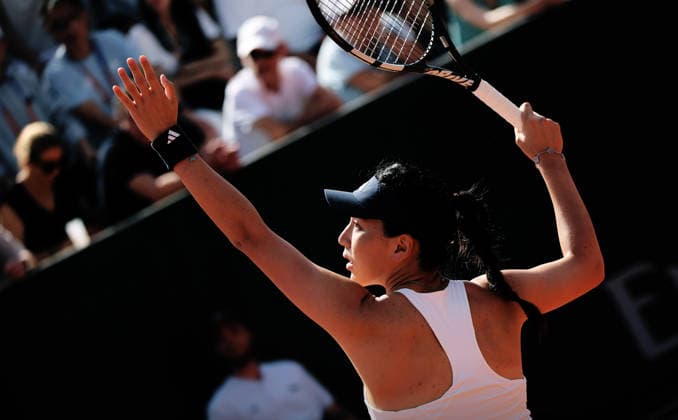 TENNIS - French Open 2026 PARIS,FRANCE,24.MAY.26 - TENNIS - WTA, Tennis Damen Tour, French Open, Roland Garros, Grand Slam. Image shows Xinyu Wang (CHN).  GEPAxpictures xMatthiasxHauer