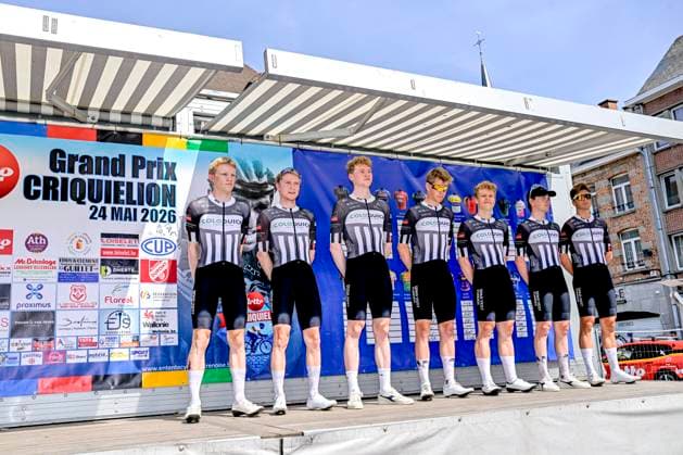 Grand Prix Criquielion 2026 Cycling Race LESSINES, BELGIUM - MAY 24 : Team ColoQuick during the 58th edition of Grand Prix Criquielion an UCI Class 1.1 one day cycling road race for Men Elite of km with start in Ath and finish in Lessines on May 24, 2026 in Lessines, Belgium, 24 05 2026 Lessines Belgium  Copyright: xSesx