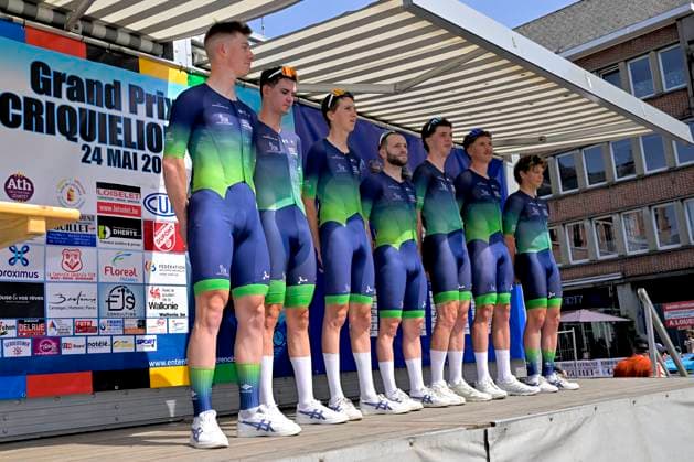 Grand Prix Criquielion 2026 Cycling Race LESSINES, BELGIUM - MAY 24 : Team Novo Nordisk during the 58th edition of Grand Prix Criquielion an UCI Class 1.1 one day cycling road race for Men Elite of km with start in Ath and finish in Lessines on May 24, 2026 in Lessines, Belgium, 24 05 2026 Lessines Belgium  Copyright: xSesx