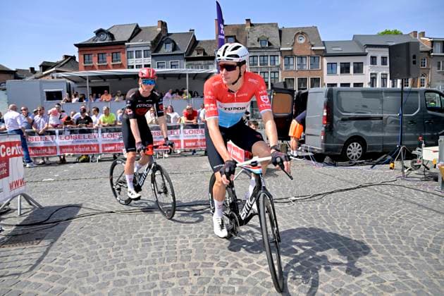 Grand Prix Criquielion 2026 Cycling Race LESSINES, BELGIUM - MAY 24 : Kluckers Arthur (LUX) of Tudor Pro Cycling Team before the start of the race during the 58th edition of Grand Prix Criquielion an UCI Class 1.1 one day cycling road race for Men Elite of km with start in Ath and finish in Lessines on May 24, 2026 in Lessines, Belgium, 24 05 2026 Lessines Belgium  Copyright: xSesx