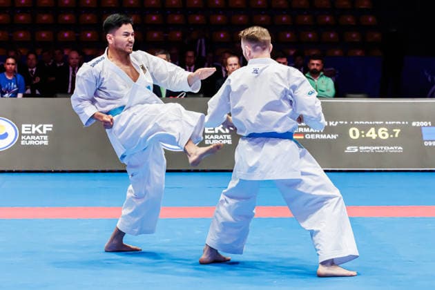 Bronze Medal Match Männer Kata Team Deutschland, 24.05.2026, Frankfurt am Main (Deutschland), 61. Karate-Europameisterschaften 2026 Frankfurt Main