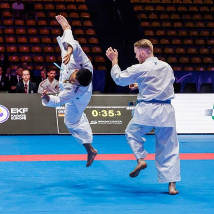 Bronze Medal Match Männer Kata Team Deutschland, 24.05.2026, Frankfurt am Main (Deutschland), 61. Karate-Europameisterschaften 2026 Frankfurt Main