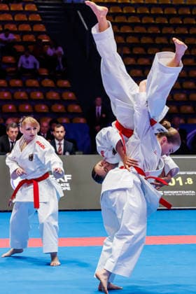 Bronze Medal Match Frauen Kata Team Deutschland, 24.05.2026, Frankfurt am Main (Deutschland), 61. Karate-Europameisterschaften 2026 Frankfurt Main
