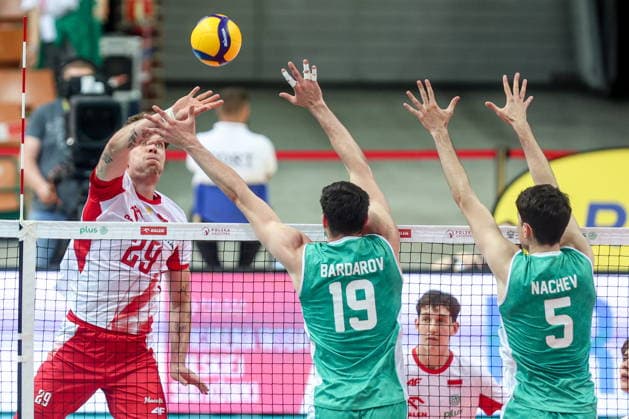 Katowice 24.05.2026 Friendly volleyball match between Poland and Bulgaria on May 24, 2026, in Katowice, Poland --- Mecz towarzyski w siatkowce pomiedzy Polska - Bulgaria Nz. Dawid Dulski Fot. Michal Chwieduk Arena Akcji NEWSPIX.PL --- newspix.pl 