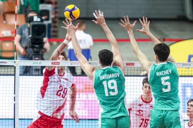 Katowice 24.05.2026 Friendly volleyball match between Poland and Bulgaria on May 24, 2026, in Katowice, Poland --- Mecz towarzyski w siatkowce pomiedzy Polska - Bulgaria Nz. Dawid Dulski Fot. Michal Chwieduk Arena Akcji NEWSPIX.PL --- newspix.pl 