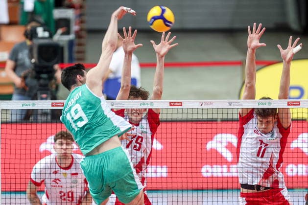 Katowice 24.05.2026 Friendly volleyball match between Poland and Bulgaria on May 24, 2026, in Katowice, Poland --- Mecz towarzyski w siatkowce pomiedzy Polska - Bulgaria Nz. Jakub Przybylkowicz Jakub Majchrzak Fot. Michal Chwieduk Arena Akcji NEWSPIX.PL --- newspix.pl 