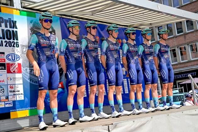Grand Prix Criquielion 2026 Cycling Race LESSINES, BELGIUM - MAY 24 : Team Bahrain - Victorious during the 58th edition of Grand Prix Criquielion an UCI Class 1.1 one day cycling road race for Men Elite of km with start in Ath and finish in Lessines on May 24, 2026 in Lessines, Belgium, 24 05 2026 Lessines Belgium  Copyright: xSesx