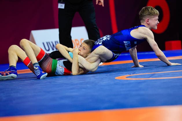 Ringen, U15 EM in Samokov U15 Wrestling European Championships 38kg FS - David Plamenov Petrov (BUL) df. Arseni Hubanau (BLR)