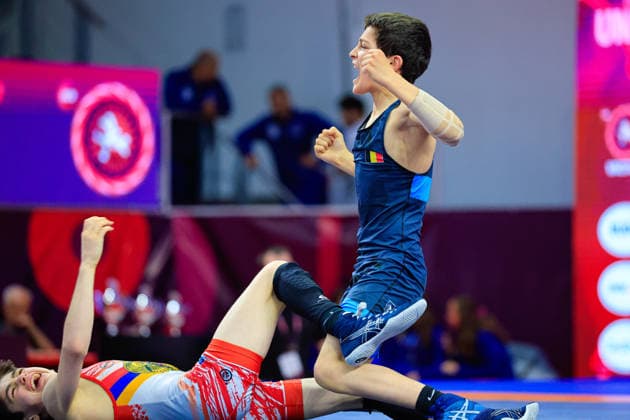Ringen, U15 EM in Samokov U15 Wrestling European Championships 38kg FS - Mohammad Biysultanov (BEL) df. Norayr Gevorgyan (ARM)
