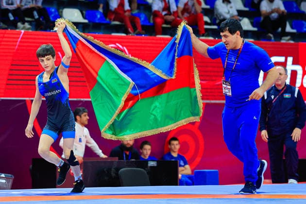 Ringen, U15 EM in Samokov U15 Wrestling European Championships 38kg FS - Yusuf Abdullayev (AZE)