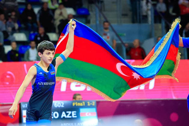 Ringen, U15 EM in Samokov U15 Wrestling European Championships 38kg FS - Yusuf Abdullayev (AZE)