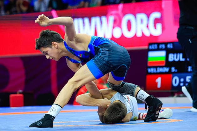 Ringen, U15 EM in Samokov U15 Wrestling European Championships 41kg FS - Simeon Radoslavov Velikov (BUL) df. Elman Kamran Ismayilov (AZE)