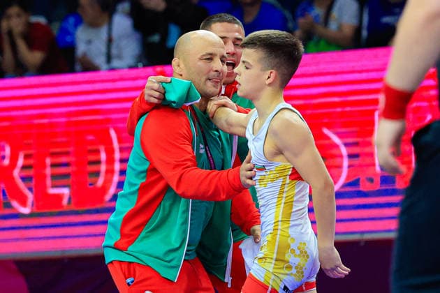 Ringen, U15 EM in Samokov U15 Wrestling European Championships 41kg FS - Simeon Radoslavov Velikov (BUL), Radoslav Velikov