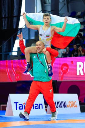 Ringen, U15 EM in Samokov U15 Wrestling European Championships 41kg FS - Simeon Radoslavov Velikov (BUL), Radoslav Velikov