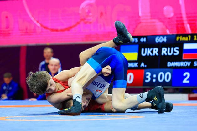 Ringen, U15 EM in Samokov U15 Wrestling European Championships 44kg FS - Shamil Damurov (RUS) df. Arsen Pyzhuk (UKR)