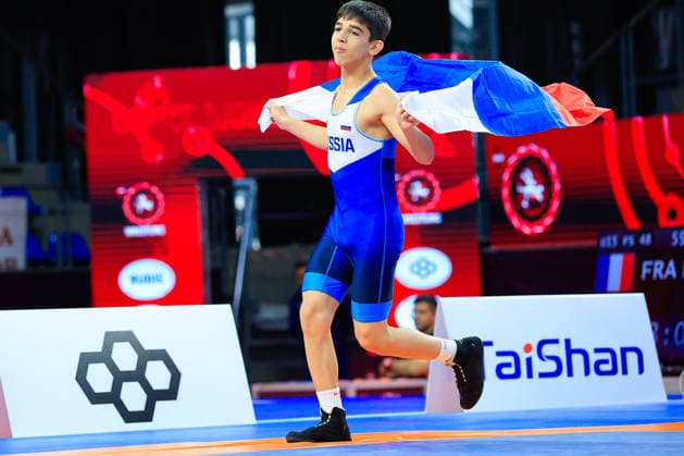 Ringen, U15 EM in Samokov U15 Wrestling European Championships 48kg FS - Umar Ikhlazov (RUS)