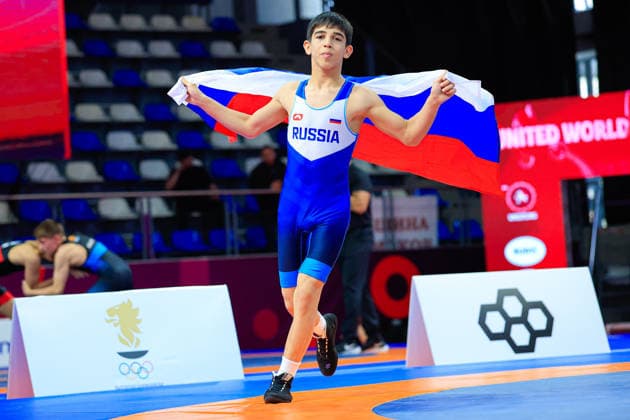 Ringen, U15 EM in Samokov U15 Wrestling European Championships 48kg FS - Umar Ikhlazov (RUS)