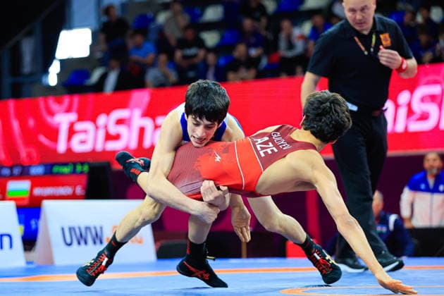 Ringen, U15 EM in Samokov U15 Wrestling European Championships 52kg FS - Badruddin Magomedov (RUS) df. Adam Guliyev (AZE)
