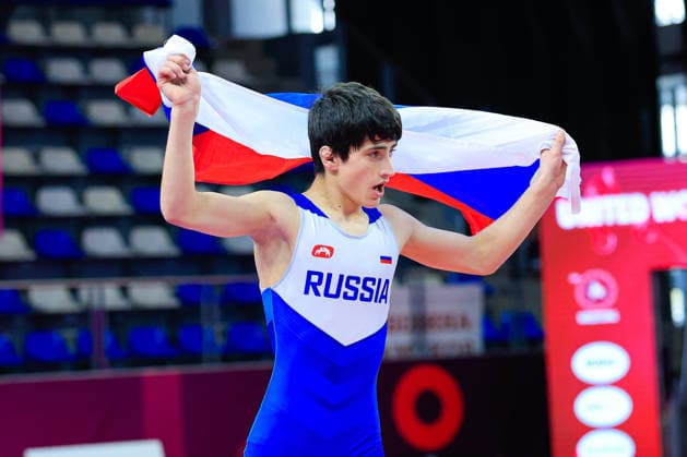 Ringen, U15 EM in Samokov U15 Wrestling European Championships 52kg FS - Badruddin Magomedov (RUS)