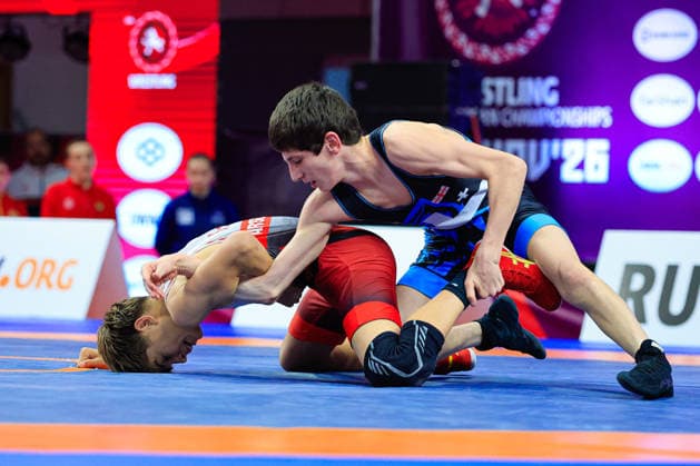 Ringen, U15 EM in Samokov U15 Wrestling European Championships 52kg FS - Giorgi Lobzhanidze (GEO) df. Anrijs Arsentjevs (LAT)