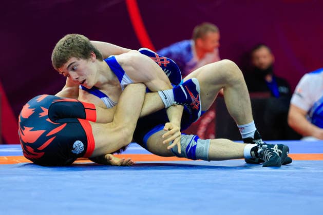 Ringen, U15 EM in Samokov U15 Wrestling European Championships 57kg FS - Adam Miziev (RUS) df. Giorgi Grigalashvili (GEO)
