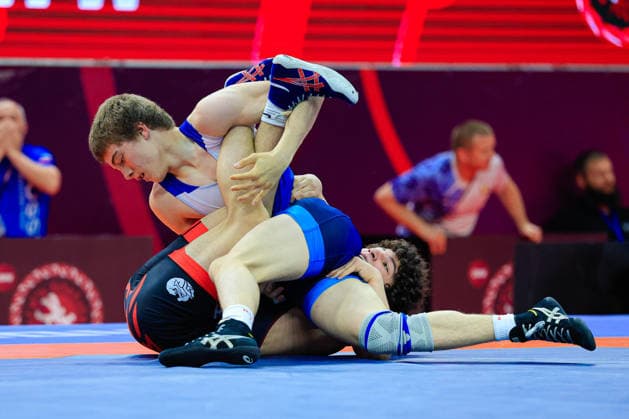 Ringen, U15 EM in Samokov U15 Wrestling European Championships 57kg FS - Adam Miziev (RUS) df. Giorgi Grigalashvili (GEO)
