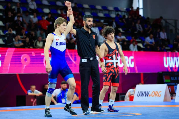Ringen, U15 EM in Samokov U15 Wrestling European Championships 57kg FS - Adam Miziev (RUS) df. Giorgi Grigalashvili (GEO)