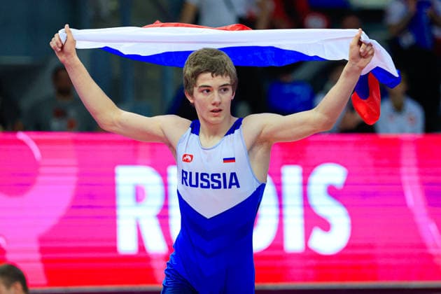Ringen, U15 EM in Samokov U15 Wrestling European Championships 57kg FS - Adam Miziev (RUS)